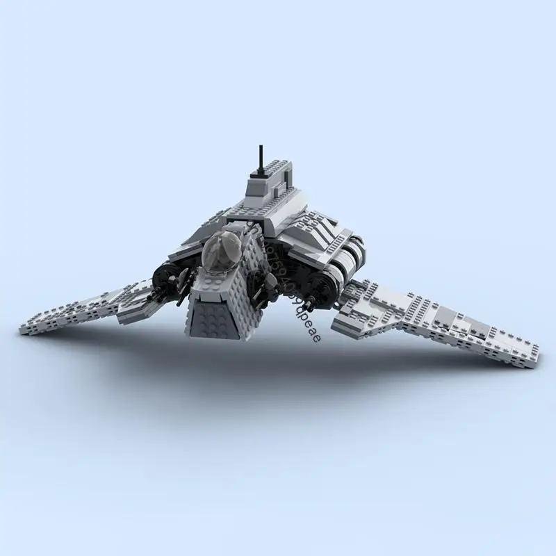 Nieuwe 748 Stuks Beroemde Ster Battle Film Moc Nu Aanval Shuttle Model Diy Creatieve Ideeën 8019 Kind Speelgoed Verjaardagscadeau Custom puzzel