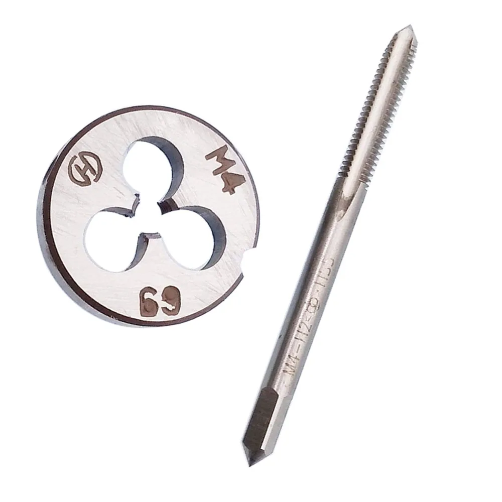 M4X0.5 MM HSS Metric Tap And Die Set Thread Tap And Round Thread Die Right Hand HSS Taper