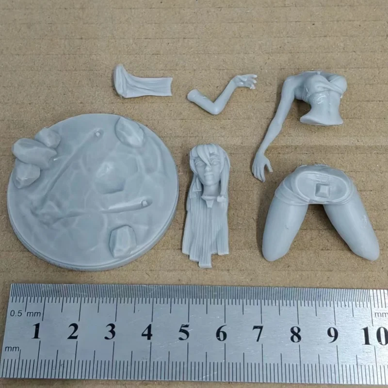 Figura de resina completa Kida, escala 1/24, 75mm, Kit de modelo en miniatura para montar, juguetes Diorama sin pintar