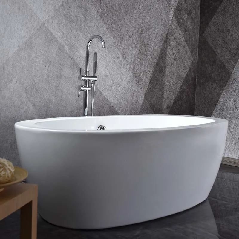 Akrylowa wanna wolnostojąca, bezszwowa, szerokoświatowa, owalna, do hoteli, inżynierii, SPA, wanna SPA