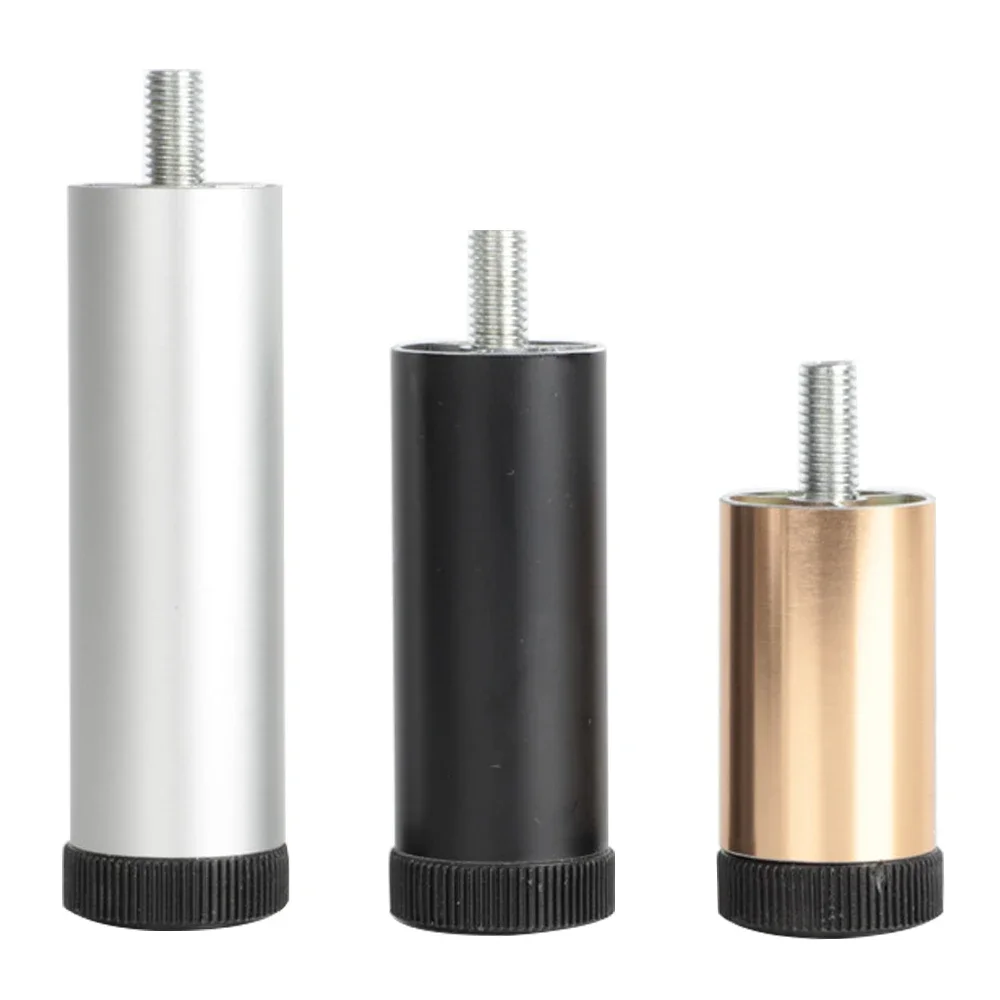 

4pcs Furniture Legs Metal 6-30cm Black Aluminum Alloy Adjustable Leg for Washing Machine Cabinet TV Stands Sofa Replacement Feet