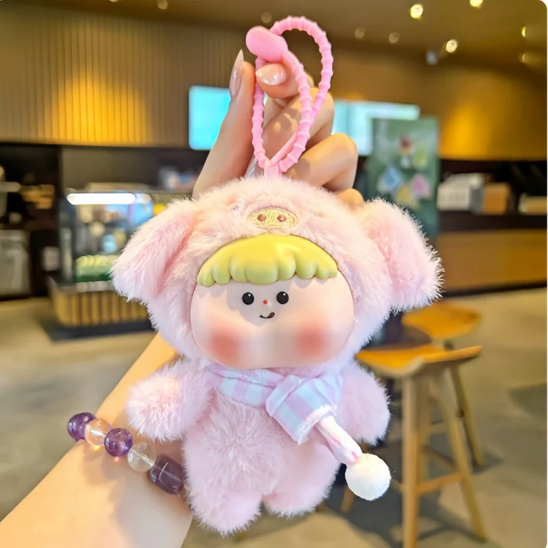 Nowy Kreatywny Pluszowy Brelok do Kluczy w Kształcie Uroczej Lalki Zwierzątka, Wyjątkowy Prezent dla Dziewczyn, Ozdoba do Zawieszenia na Plecak, Nowy Produkt w Magazynie