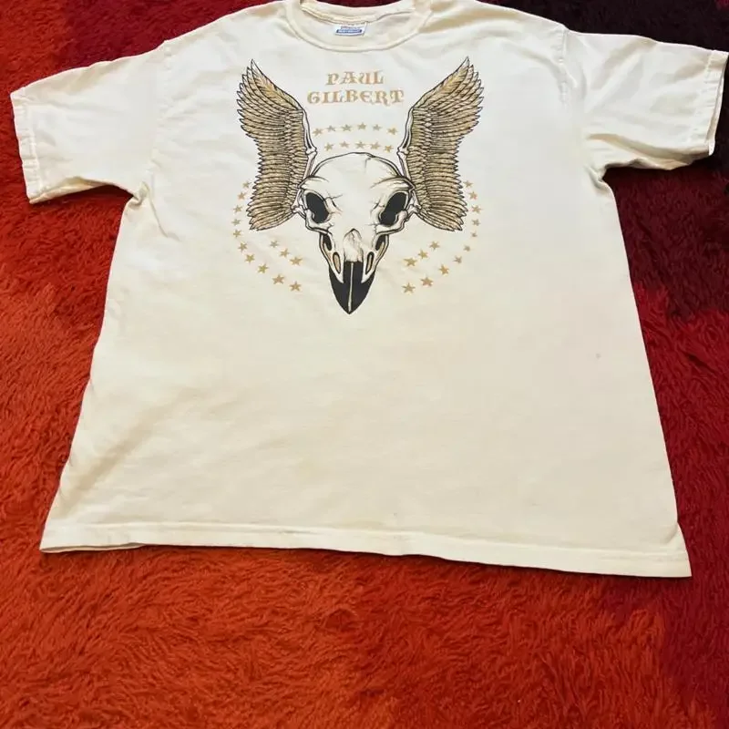 VINTAGE PAUL GILBERT 2005 TOUR T SHIRT Get Out Of My Yard