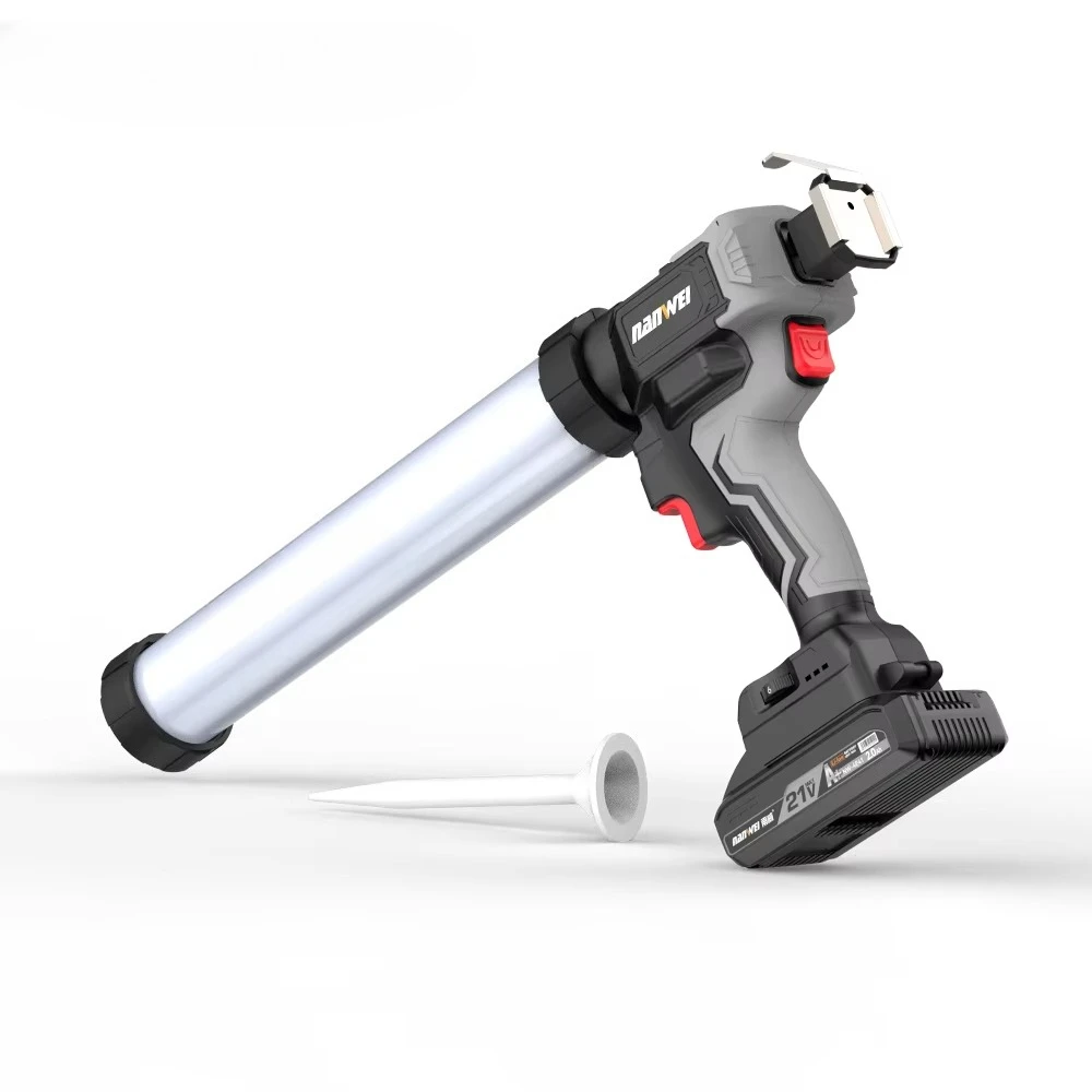 Industrial Grade Cordless Electric Glue Gun for Home Use Soft & Hard Caulking for Windows & Doors Battery Powered