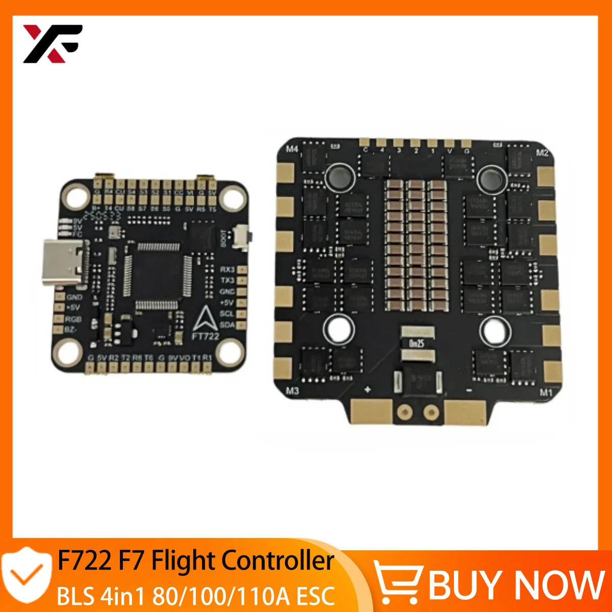 

Контроллер полета XFlight Hobby F722 F7 80/100/110A 4in1 BLheli_S 3-8S Бесщеточные стеки ESC для гоночного дрона FPV Квадрокоптера