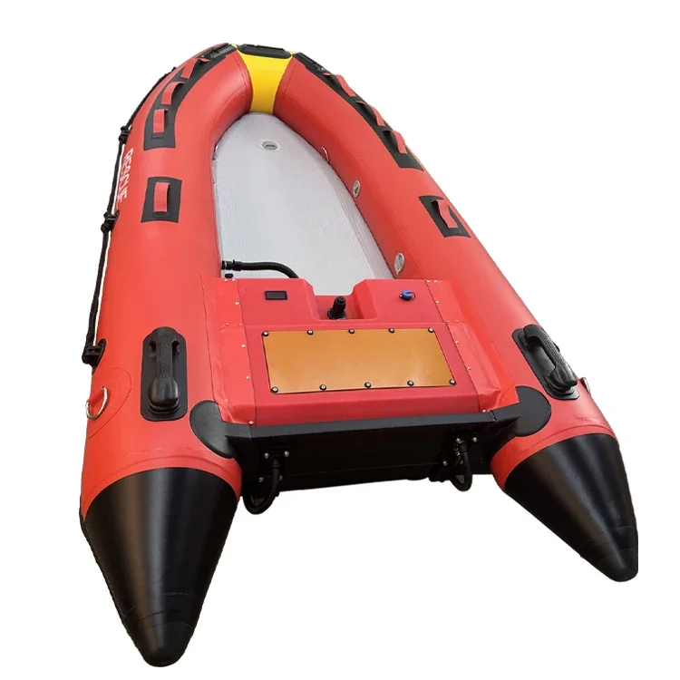 Barco con batería de litio, 2,2 m, 7,2 pies, autoinflado, Kayak de pesca para 2 personas, Material de casco de PVC