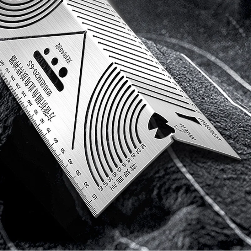 Accurate Angle & Arc Marking Ruler Angle Steel Pipes Bending Marking Tool Square Steel Folding 90 Degree Arc Angle Marking Ruler