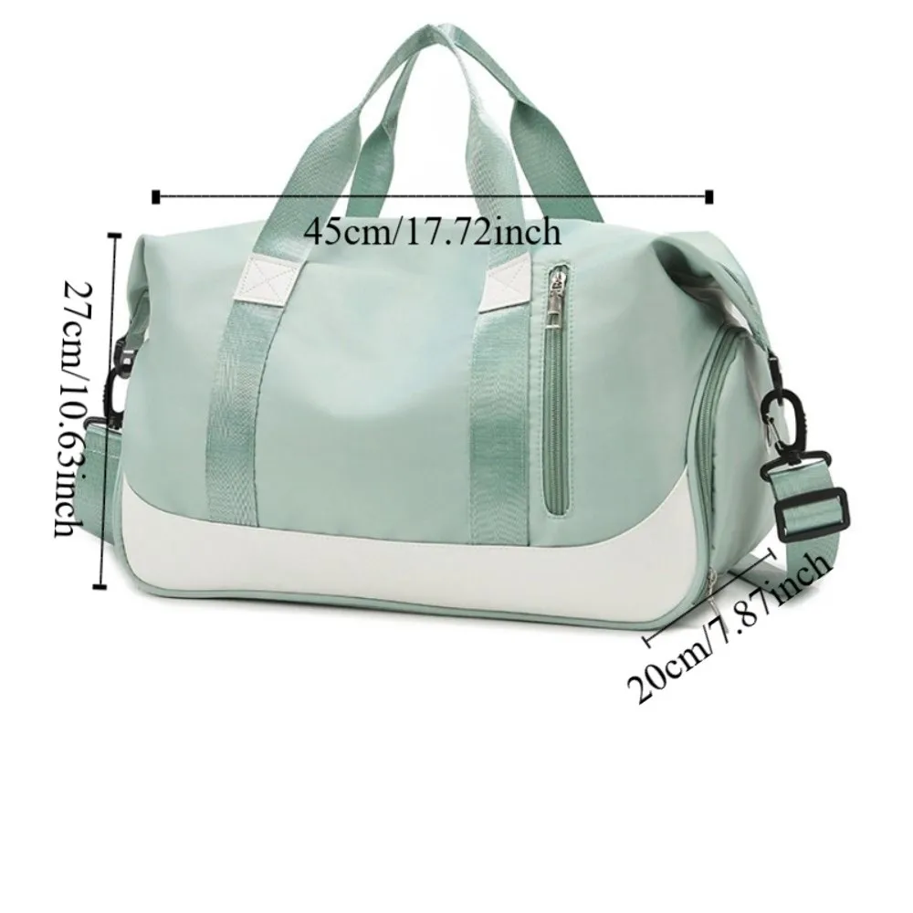 Nylon Yoga Training Bag Multifunctional Waterproof Sports Fitness Bag Portable Large Capacity Travel Tote Bag Outdoor