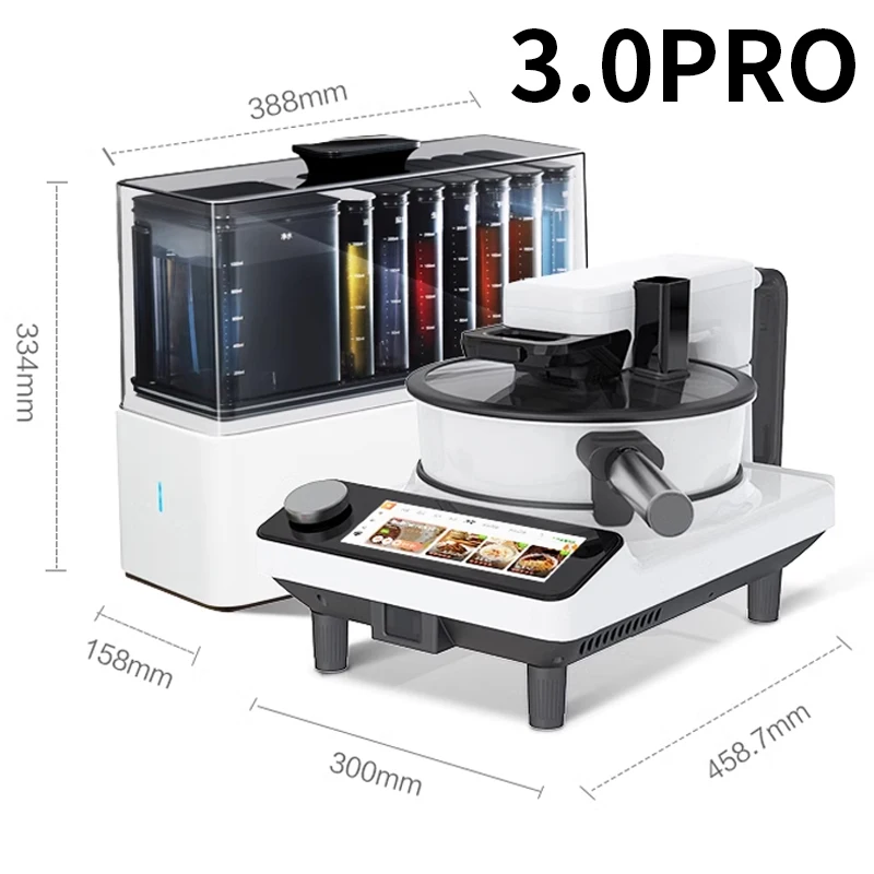 Slimme Keukenmachine 3.0PRO Huishoudelijke Automatische Kookmachine Kookrobot 2000W Multifunctionele Kookmachine