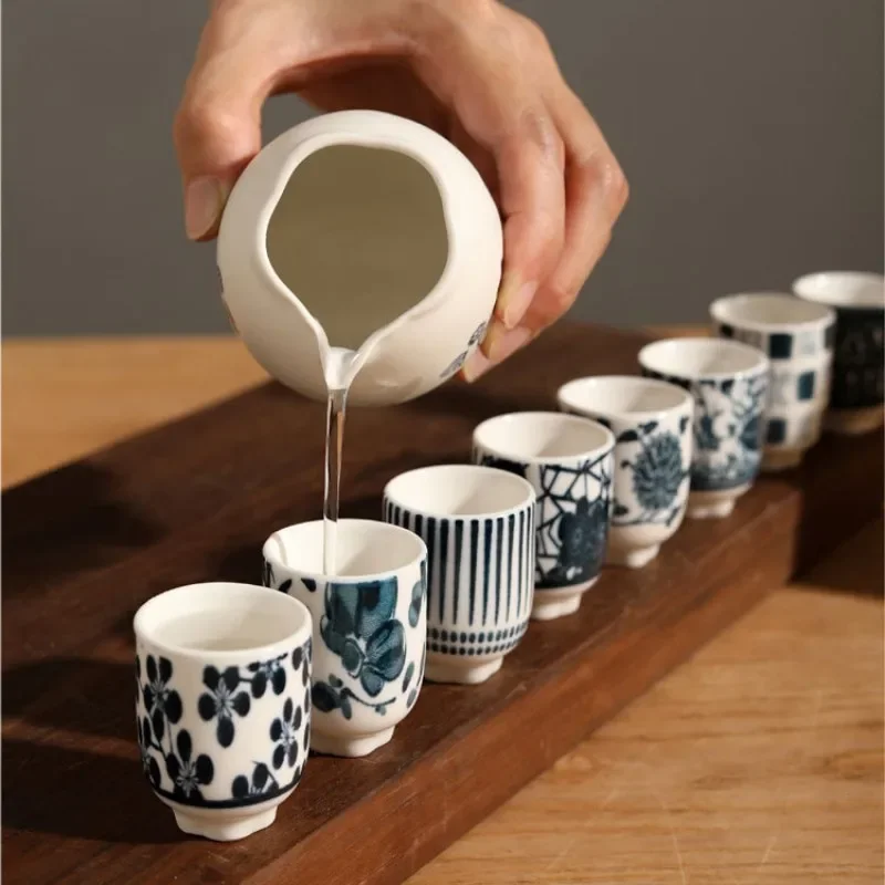 

Ceramic Sake Cup Set, Creative Drinking Splitters, Small Tea Cups, Modern Simplicity, Restaurant, Household, Bar, New