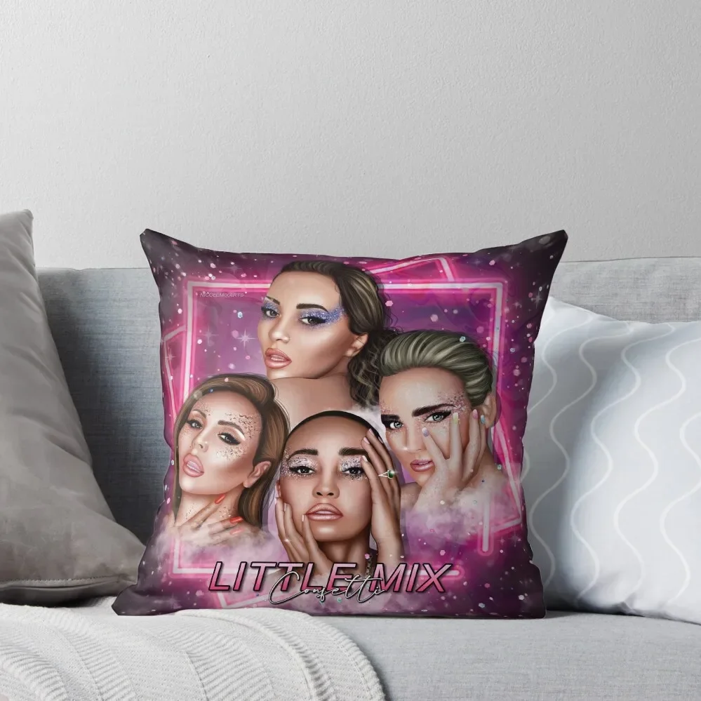 

Little Mix Confetti inspired artwork Throw Pillow Sofa Decorative Covers Pillow Cases Decorative Pillowcase anime girl pillow