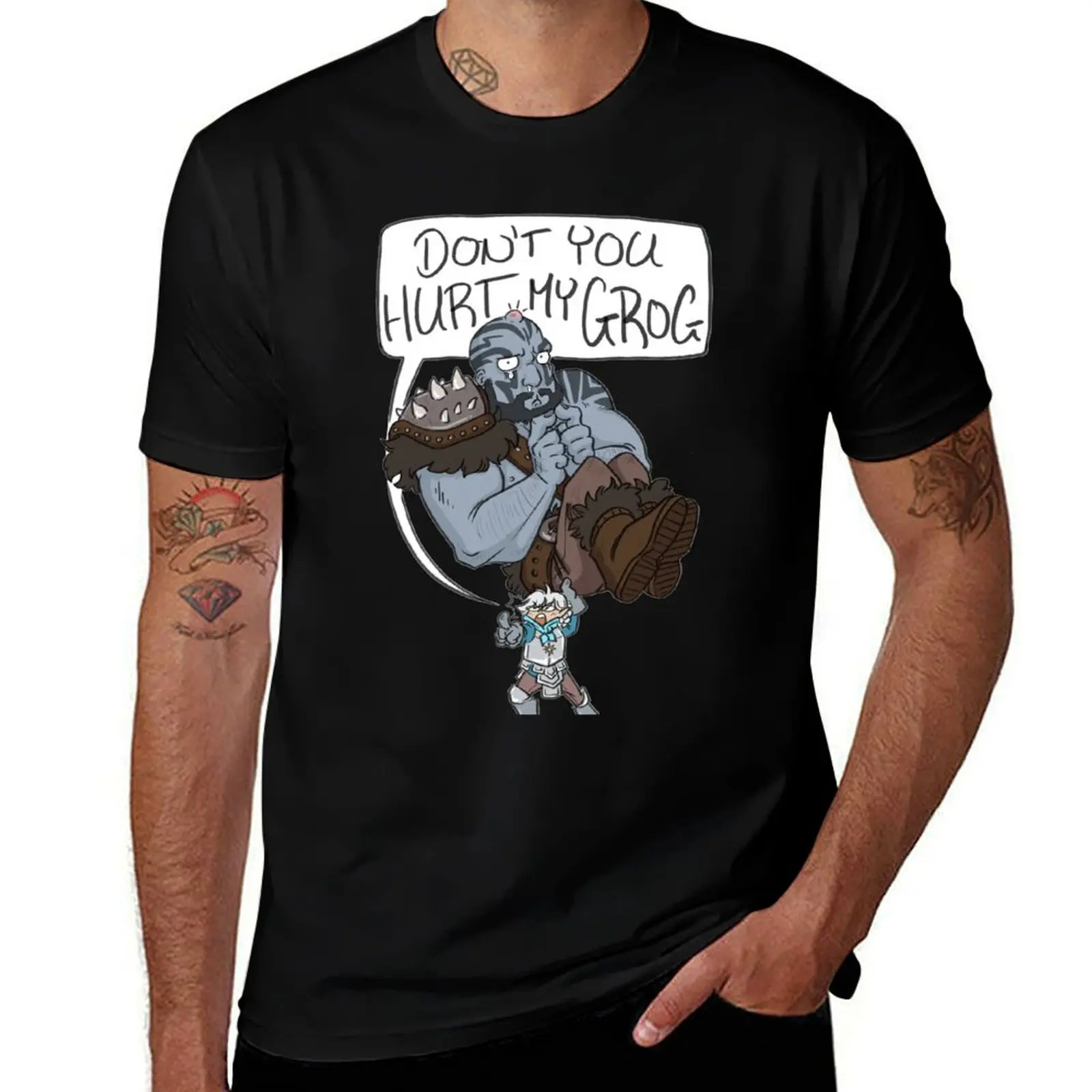 

DON'T YOU HURT MY GROG T-Shirt t shirts for man graphic funny man t shirt cotton high quality man tshirt T-shirt