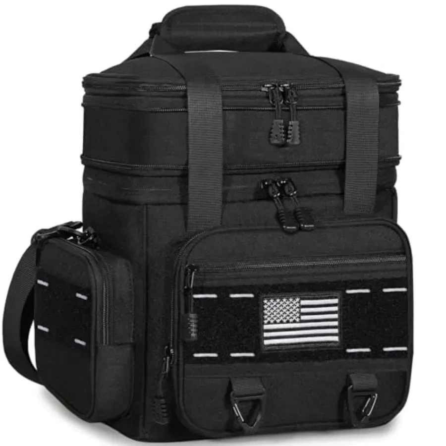 

Expandable Tactical Lunch Box, Large Insulated Lunch Cooler Bag Heavy Duty Leakproof Lunch Pail for Men Adults Work Office Outd