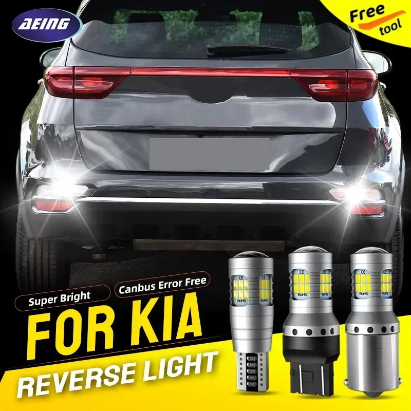 Luz LED de marcha atrás para coche, 2 uds., sin errores, para Kia Sportage K00 QL QLE Spectra Magentis Optima 2003 2004 2005 2006