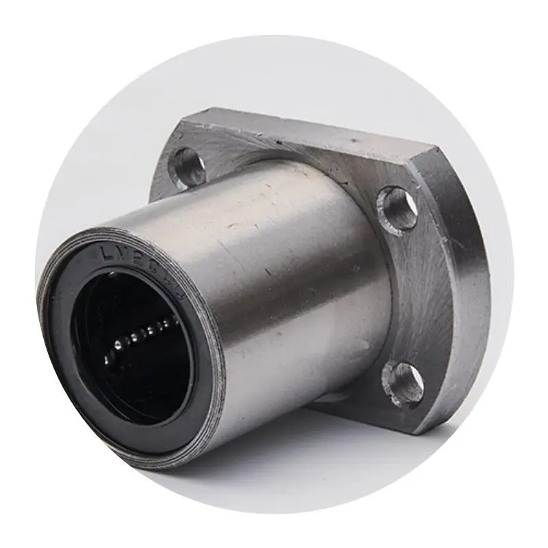 1PCS LMH16UU 16mm Ellipse Flangia Movimento Lineare Boccola A Sfere Cuscinetto 16x28x37mm LMH16 per Router di CNC Asta Dell'albero stampante 3D