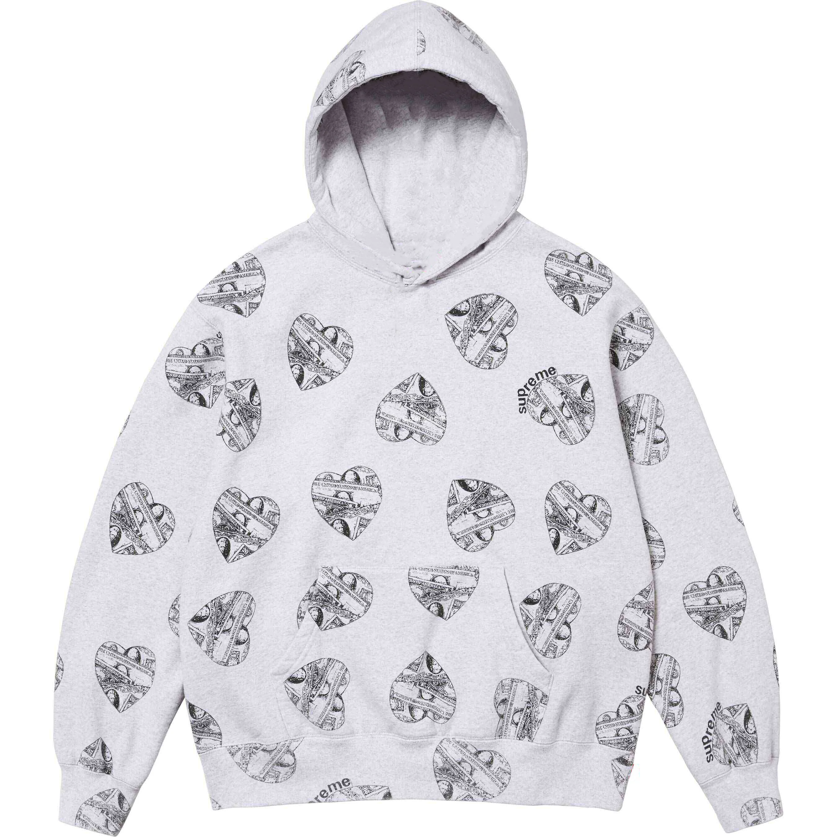 

2024 Fashion Hoodie Love Cash Hooded Sweatshirt Hip Hop Hoodie Y2K Vintage Street Pullover Men Clothing Fall Winter Streetwears