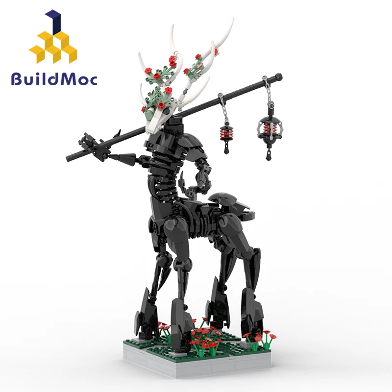 

Конструктор MOC Elves Elk Centaur, набор строительных блоков, сетки, скребки, кирпичи, модель ужасов, монстр, строительная игрушка для детей, рождественские подарки