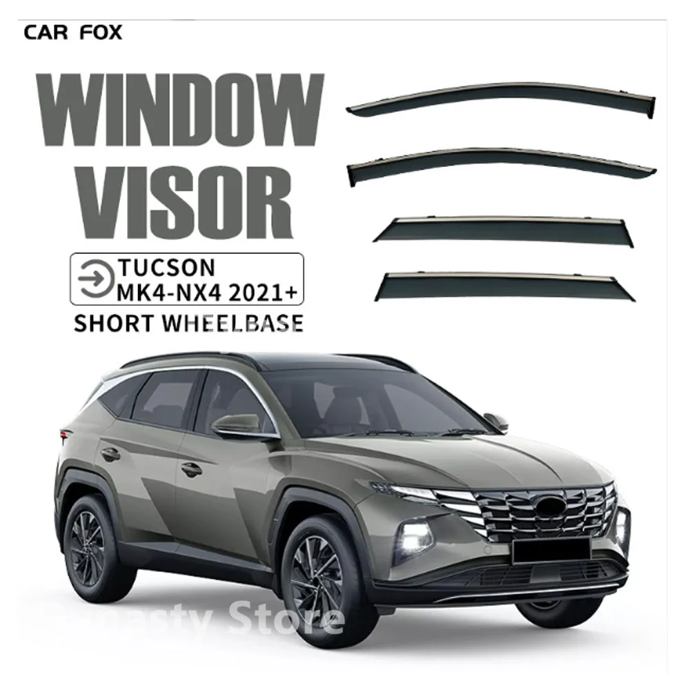 

Car Window Visor Waterproof Protect Sunny Rainy Shelter Auto External Accessory For Hyundai TUCSON