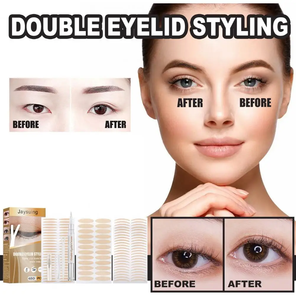 1 Set Eyelid Tape Trace-less Comfortable Makeup Tool Double Eyelid Styling Sticker   Double Eyelid Sticker  for Female