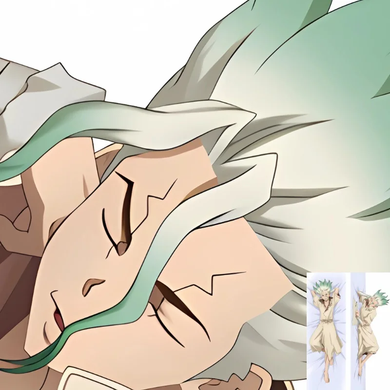 لتقوم بها بنفسك مخصص Dakimakura أنيمي Ishigami Senkuu Kohaku المخدة الوجهين طباعة وسادة حالة العناق.. دروبشيبينغ