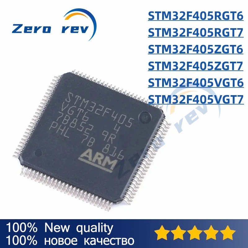 

1Pcs 100% New STM32F405RGT6 STM32F405RGT7 LQFP-64 STM32F405ZGT6 STM32F405ZGT7 LQFP-144 STM32F405VGT6 STM32F405VGT7 LQFP-100