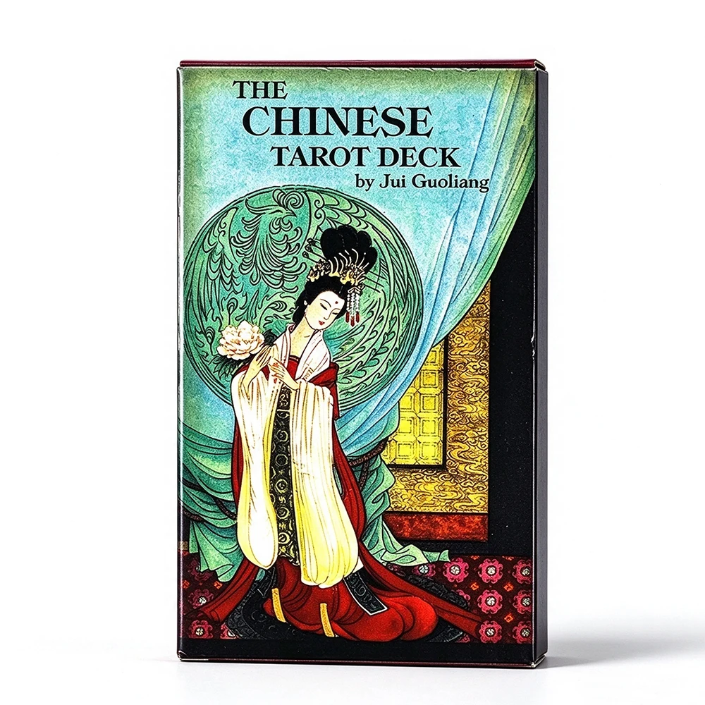 The Chinese Tarot Deck 78 Cards Traditional Chinese Gongbi Painting Tarot Cards, Divination Meditation Board Game for Collectors