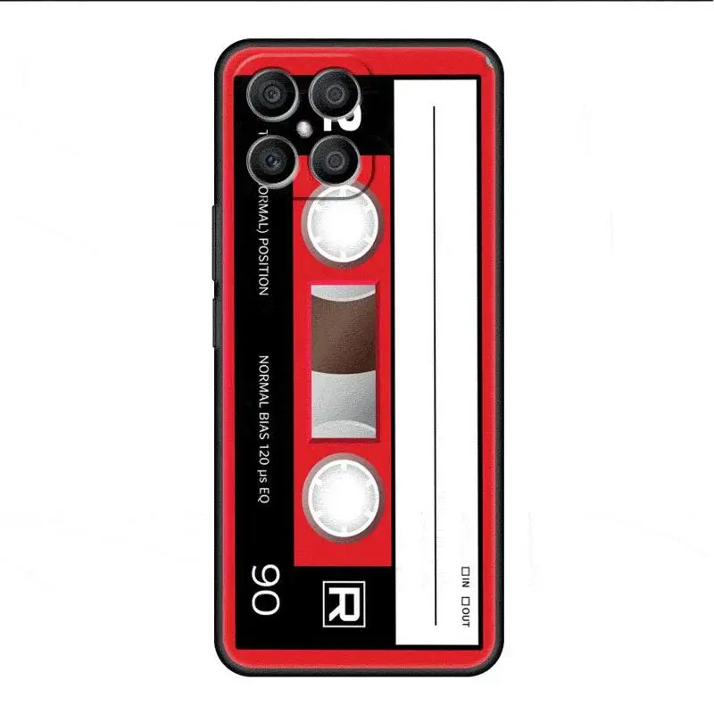 Mixtape Vintage Magnetic Tape Cassette Audio Case For Honor X8 X8a 90 X9a 8X 70 50 20 Magic5 Pro 9X P60 P50 Soft Phone Funda