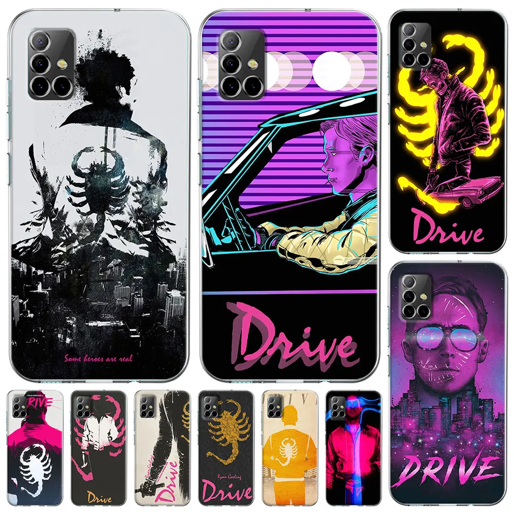 Drive Ryan Gosling Movie Fun Art Silicone Case for Samsung Galaxy A51 A14 A54 A12 A41 A21s A13 A15 A55 A71 A23 A31 Phone Cover