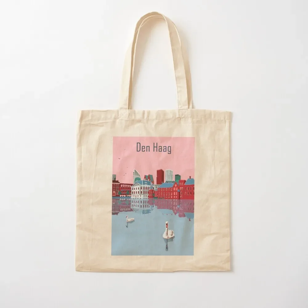 

Den Haag - The Hague - Multicolored Tote Bag shopper bag woman Beach Customizable the