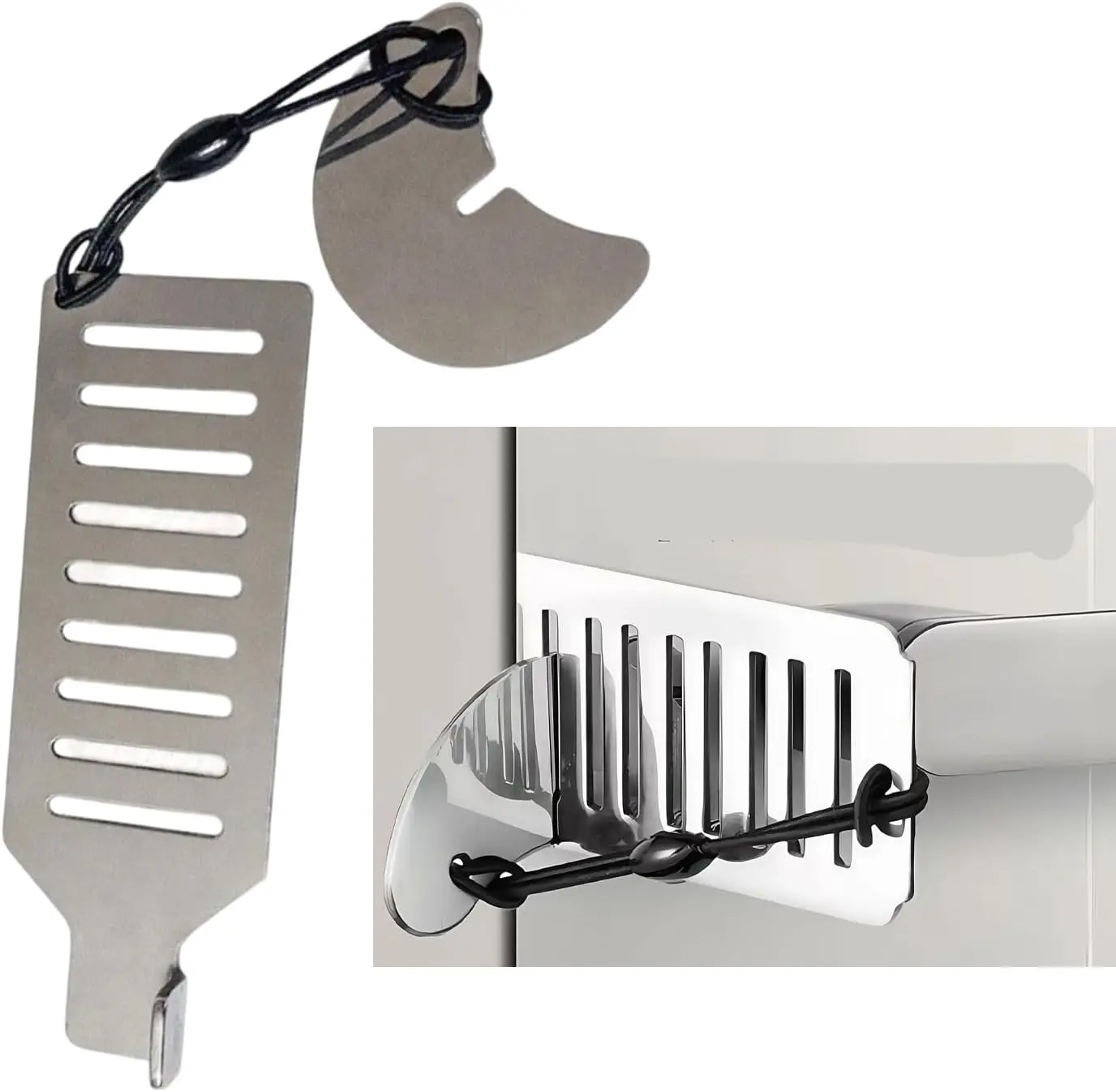 

Портативный дверной стопор-замок для безопасности в путешествиях, дома, отеле, клинике, металлический, антивандальный, для защиты от взлома