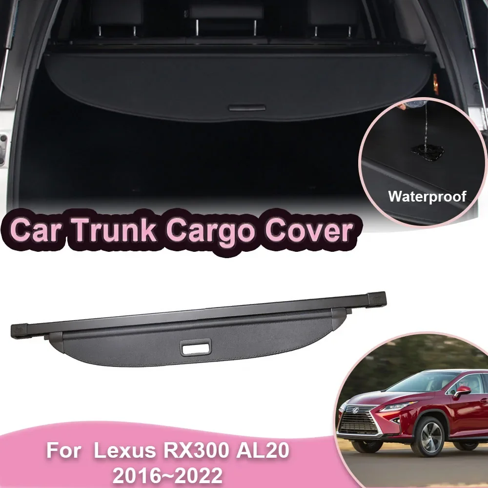 

Car Trunk Cargo Cover for Lexus RX300 AL20 2016~2022 Rear Security Partition Board Privacy Shield Shade Interior Auto Accessorie