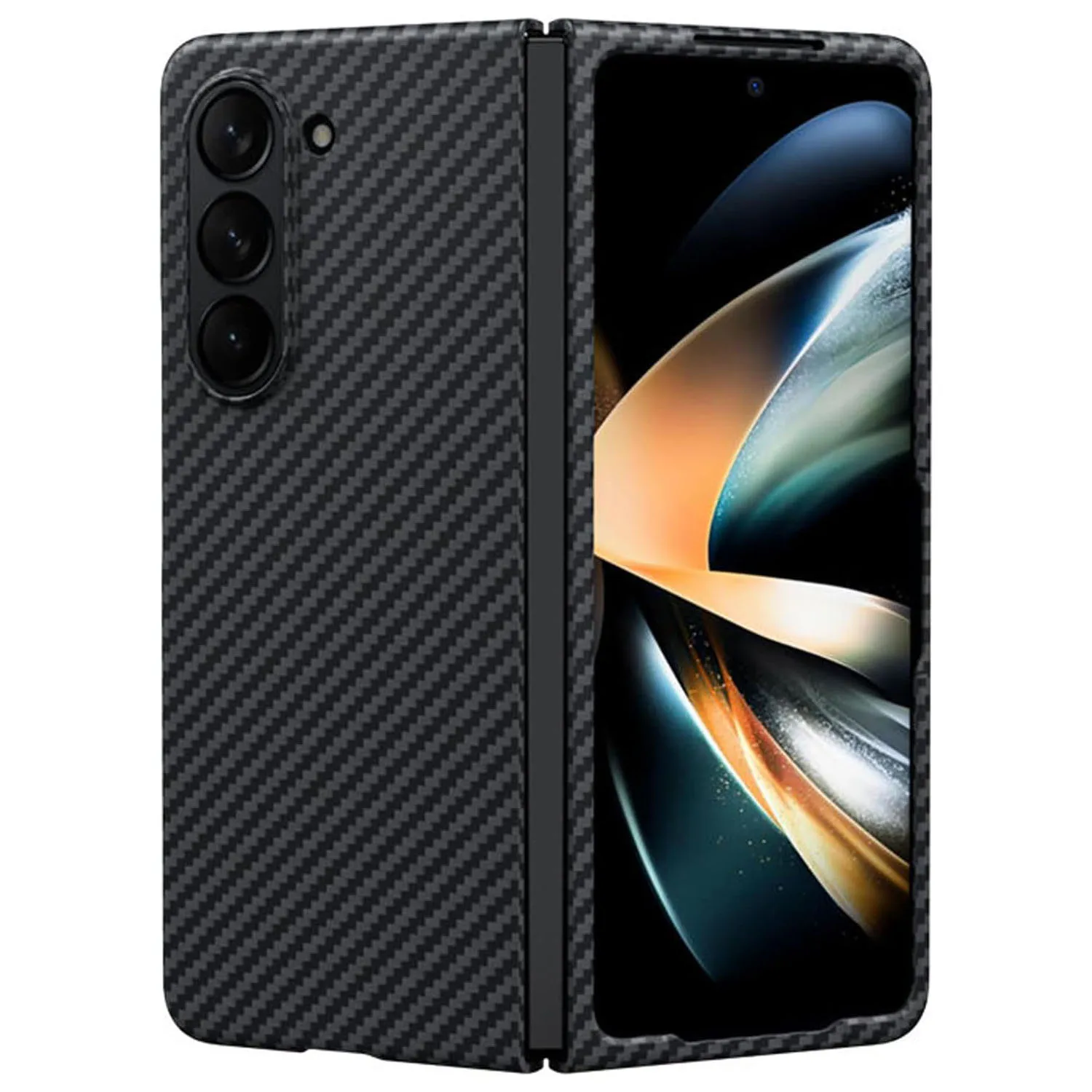 

Case for Samsung Galaxy Z Fold 5, Aramid Fiber Back Cover Super Light and Thin Case Strong Impact Resistance Minimalist Design