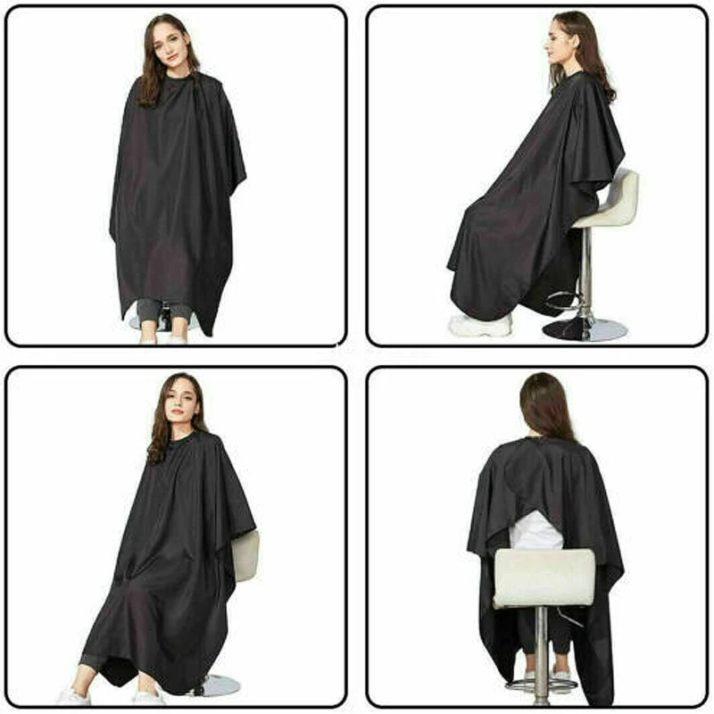 Hair Cutting Cape Salon Hairdressing Hairdresser Cloth Gown Barber Black Waterproof Hairdresser Apron Haircut Capes Antistatic