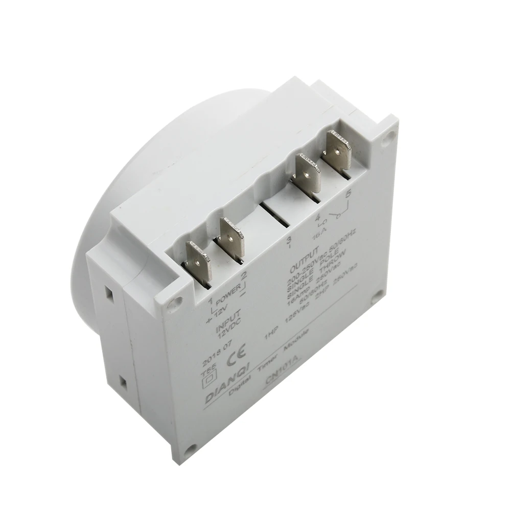 No lock CN101A AC DC 12V Round Digital LCD Power Timer Weekly Programmable Electronic Time Relay Switch 8A TO 16A CN101 weekly