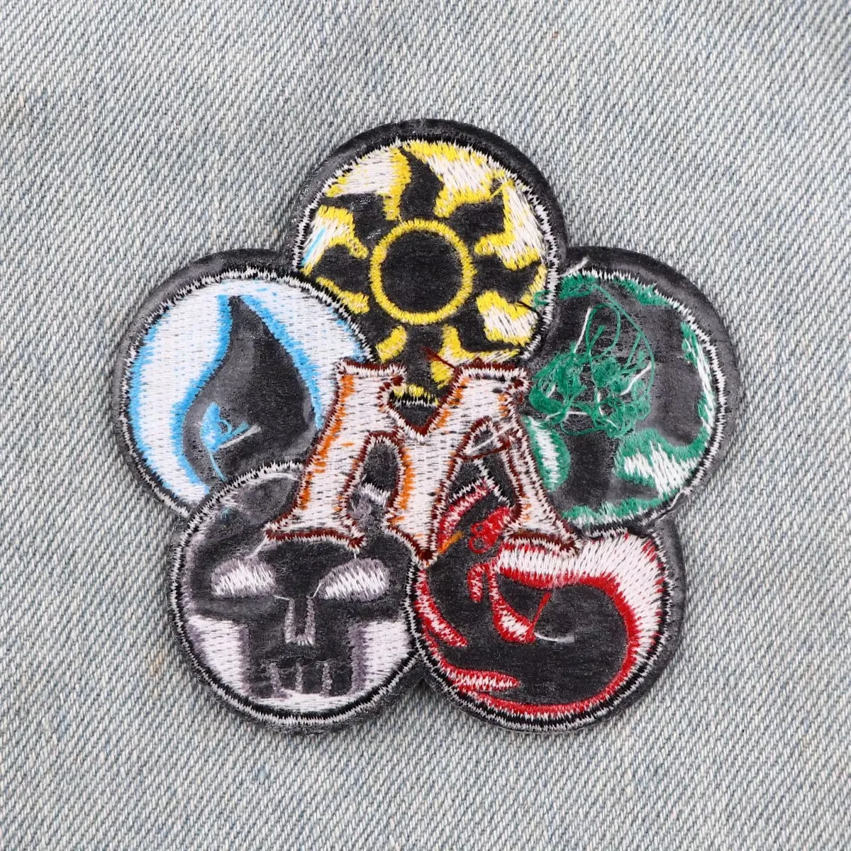 Party Card Game Iron On Patch Clothes Patch For Clothing Cool Embroidered Patch Garment Apparel DIY Accessories Sewing Stickers