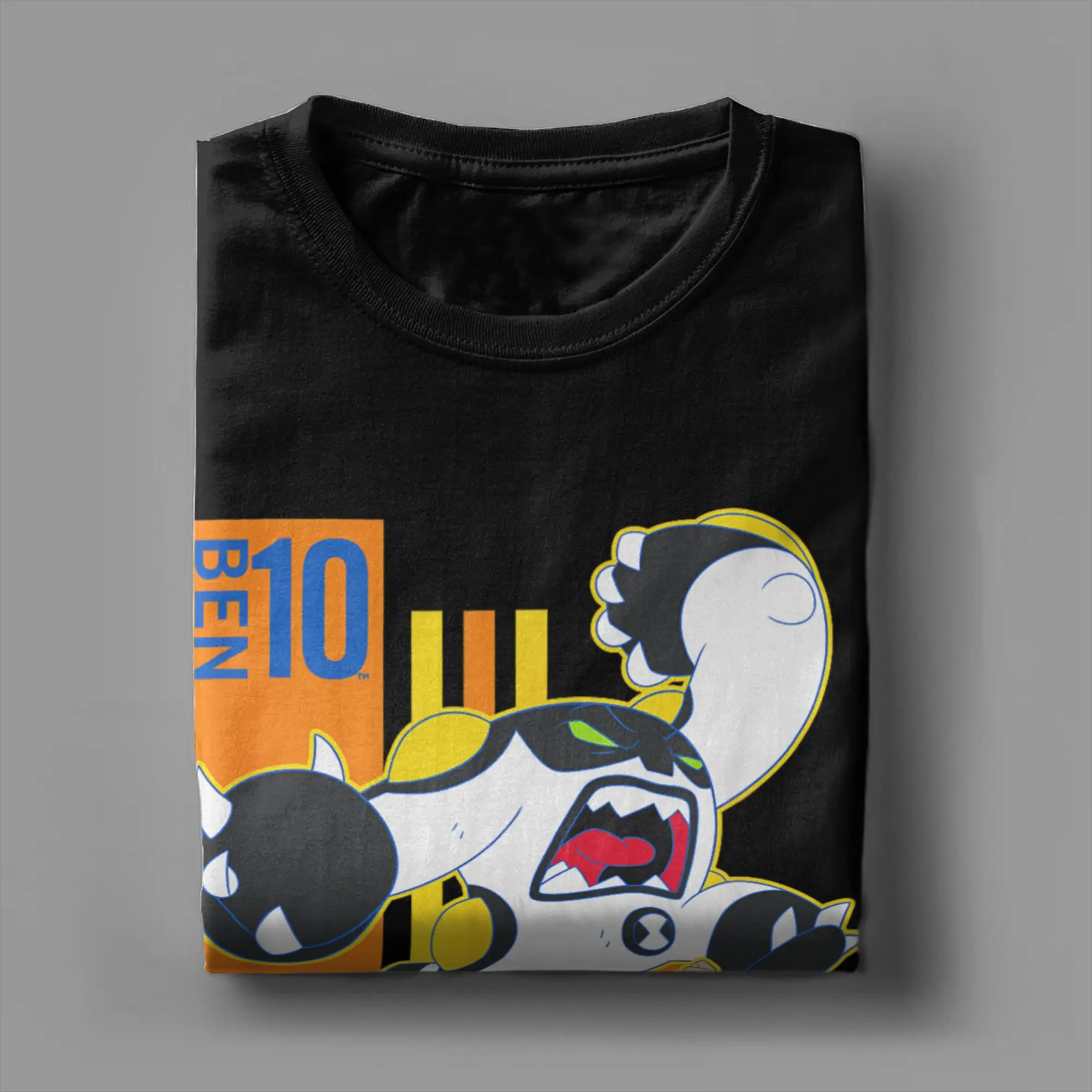 벤 10 외계인 애니메이션 티셔츠 남성용 재미 있은 코튼 티 셔츠 오 넥 반팔 티셔츠 생일 선물 옷