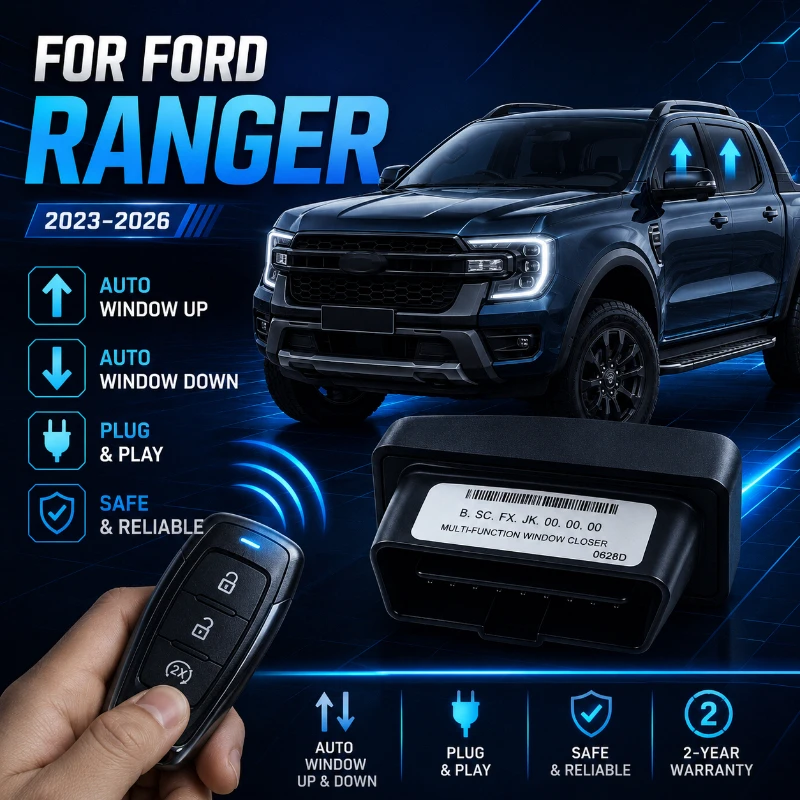 

Smart OBD Auto Window Up & Down Module for Ford Ranger 2023-2026 | Plug & Play Smart Window Control LHD
