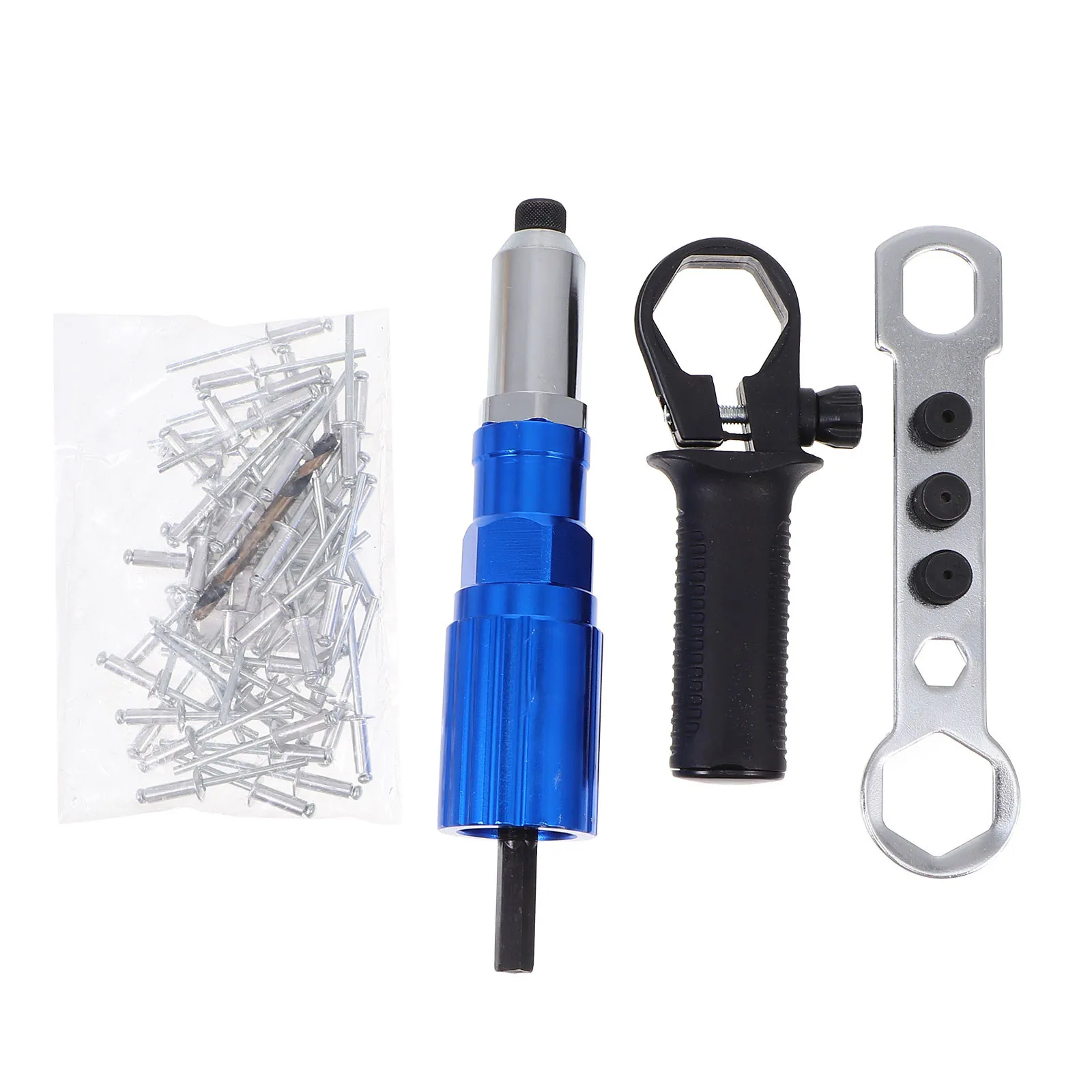 1Set Electric Rivet Adapter Sturdy Riveter Connector Quick Assembly Electric Rivet Joint Conversion Accessory Riveter Connector