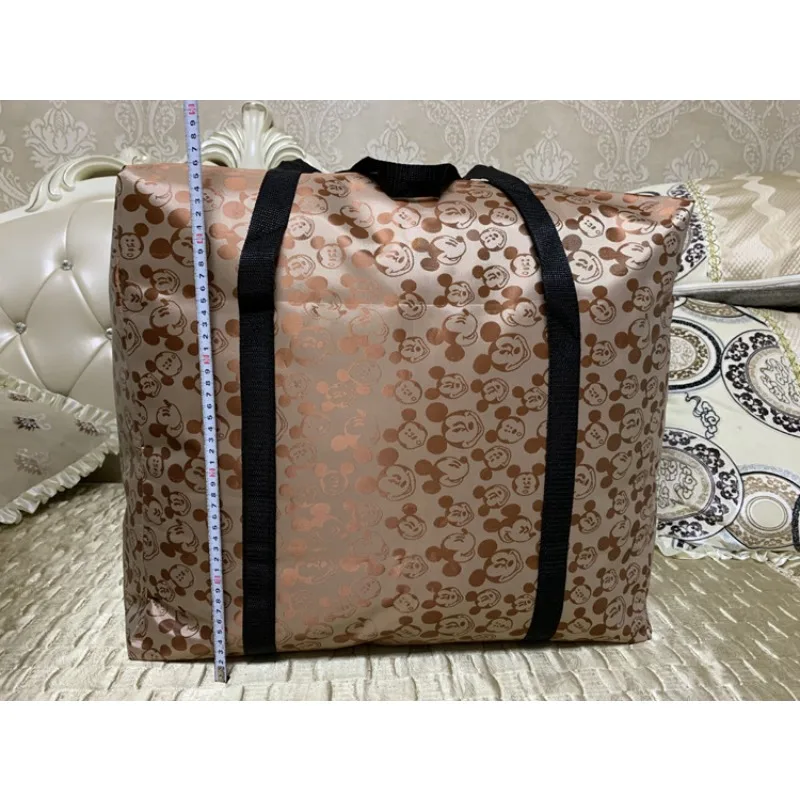 Disney Super Large Capacity Tote Bag for Moving House Mickey Mouse Quilt Storage Thickened Oxford Fabric Waterproof Luggage Bag