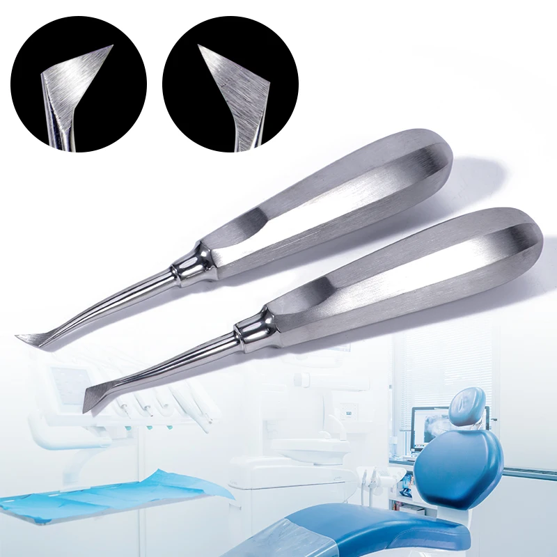 Silver Handle Dental Elevator Apical Elevator Cryer Dentist Surgical Tooth Extraction Forcep Root Tip Molar Luxating Lift