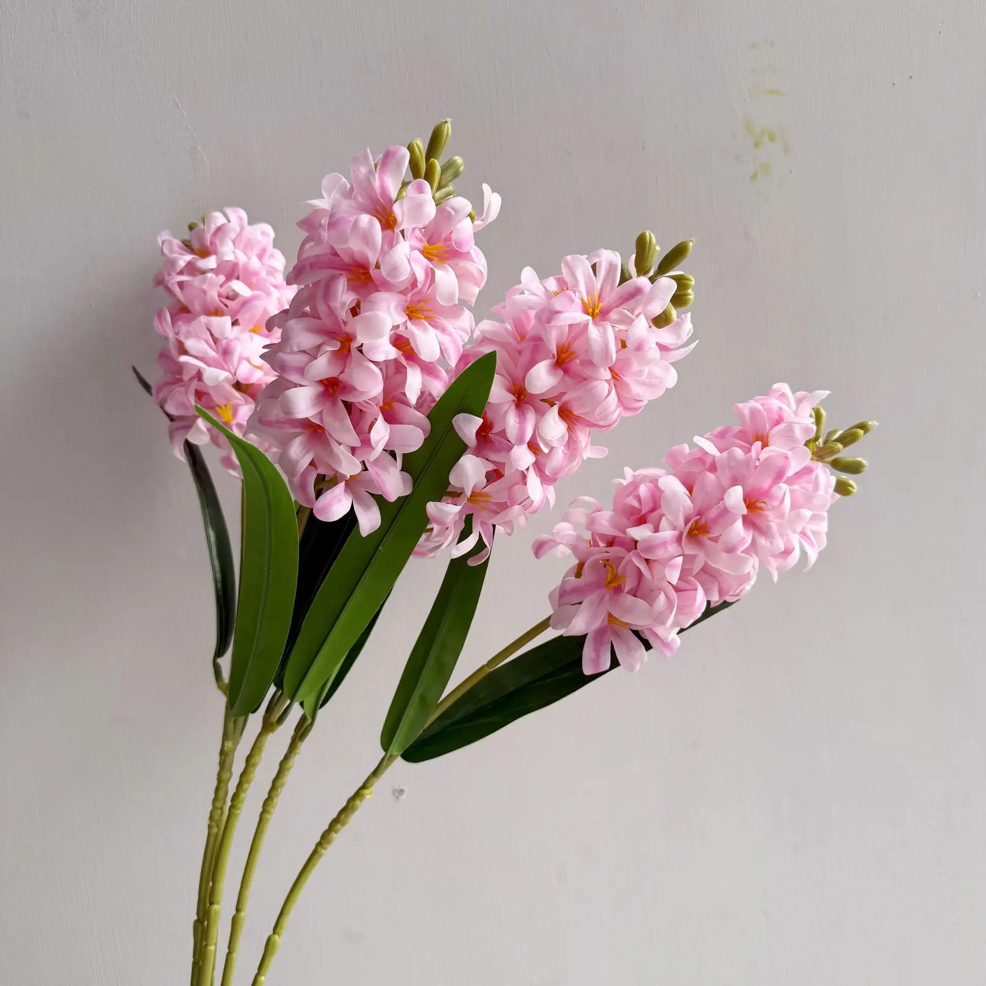 5 Stück Künstliche Latex-Hyazinthen, Echt Aussehende Blumen, Hochzeitsdekoration, Künstliche Blumen, Violett, Raumdekoration, Party, Esstisch, Flore – Detail 7