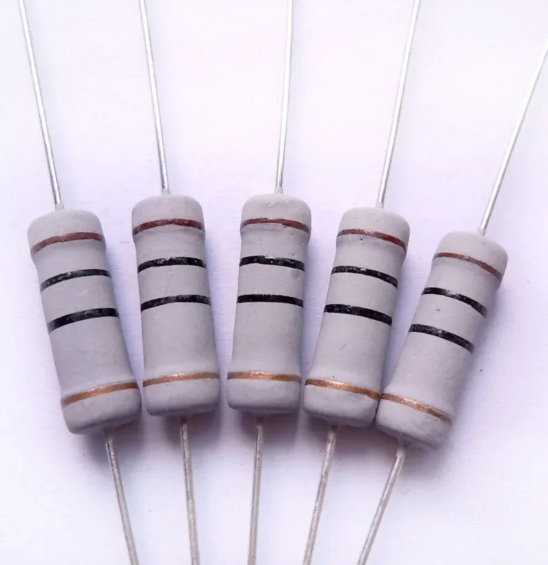 10pcs 3w 2k ohm 10k 100 100k 470k 47 47k 100% Original New Fixed Resistor Metal Oxide Film Resistors Resistance +/- 5% (10pcs)