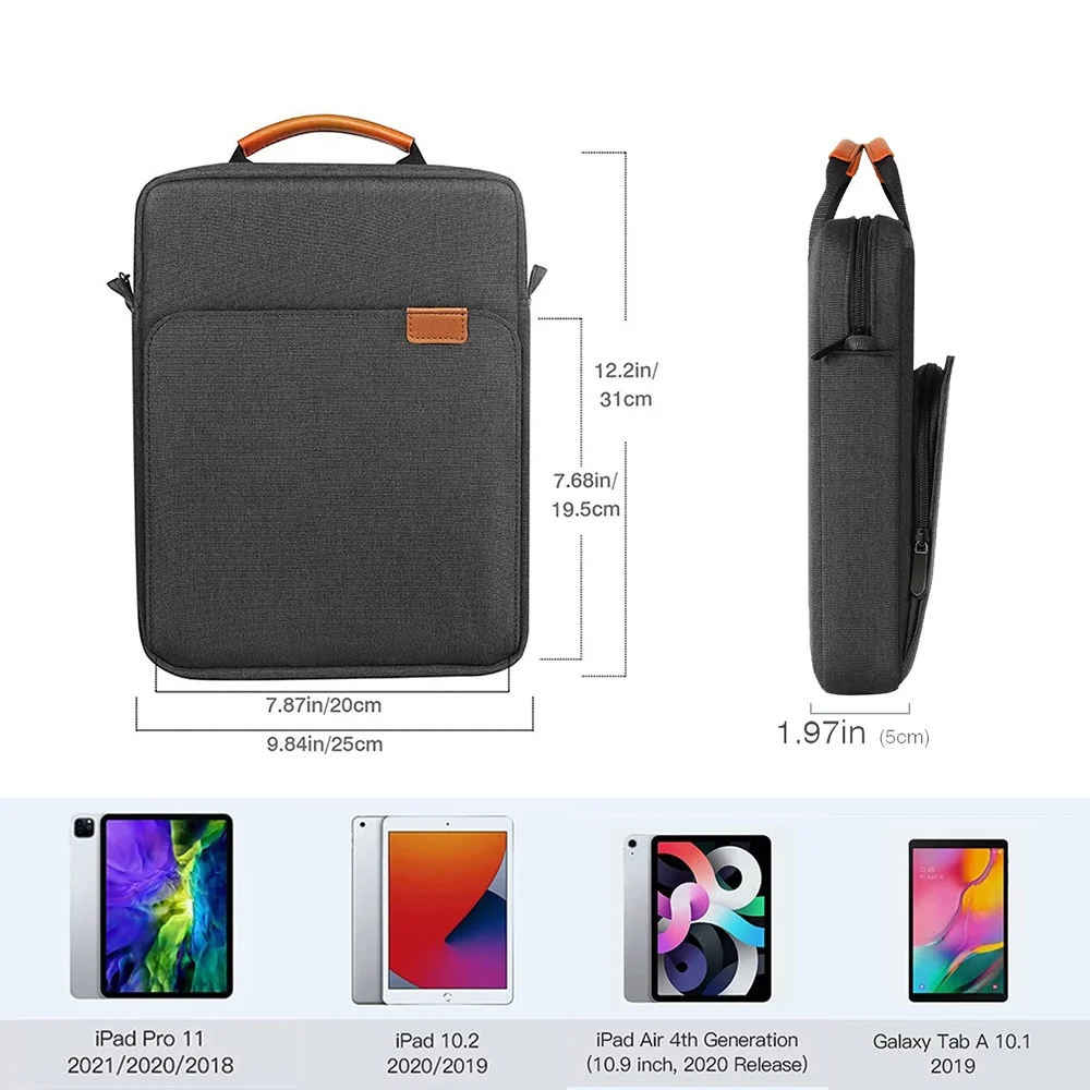 Tablet Bolsa com Alça de Ombro, Capa para Ulefone Armor Pad 2, Pad2, 9 a 11\