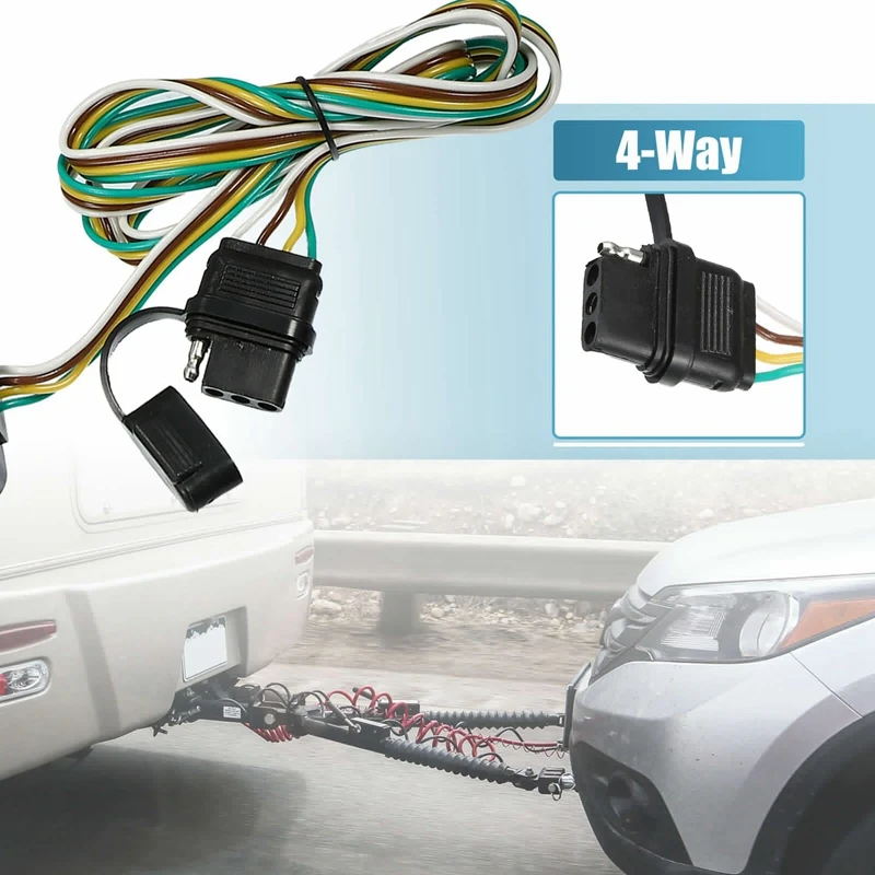 4 Way Trailer Wiring Harness Connector Plug 56331 118534 ABS Car Accessories For Chrysler Town & Country 2011-2016