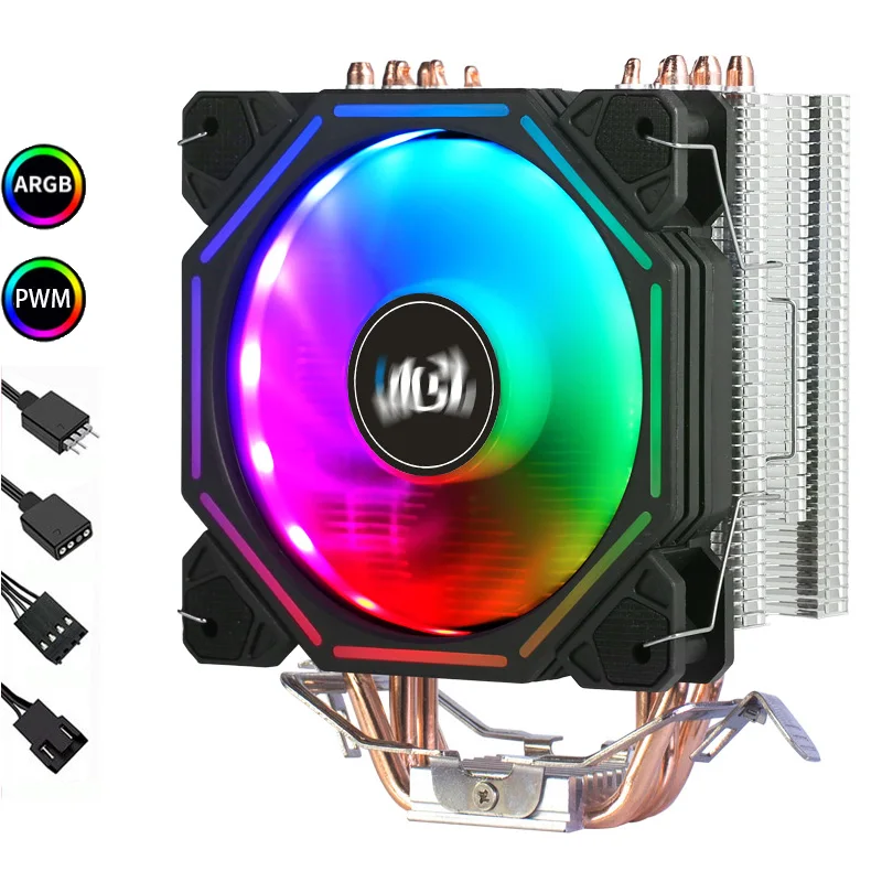 Cpu cooler LGA 2011 Cooling  Fan RGB 120mm 4 Copper pipe X79 X99 Motherboard AMD3 AM4 LGA Intel 1200 1356 1150 1155 1700 Cpu Fan