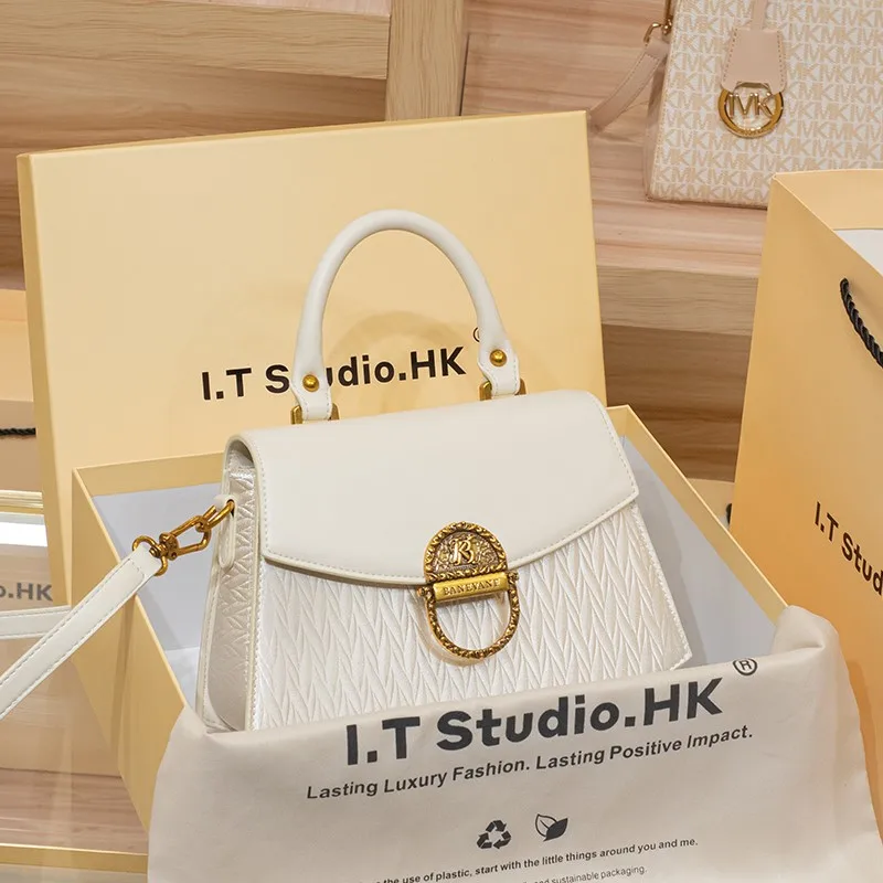 Light luxury brand women's handbag 2024 new autumn and winter high-end designer handbag shoulder crossbody bag