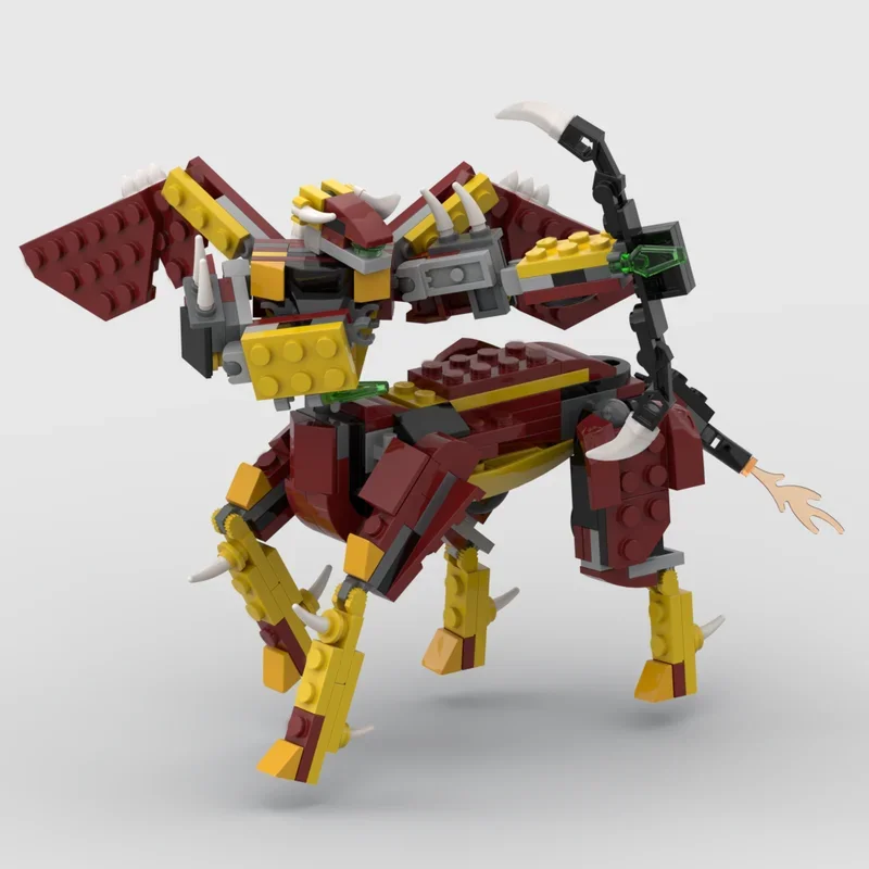 215ピース-moc-サギタリオ-クリエイター3-1ed-モデルビルディングブロック-おもちゃ-組み立てdiy-創造的なアイデア-教育-フェスティバルギフト-ブロック-誕生日プレゼント