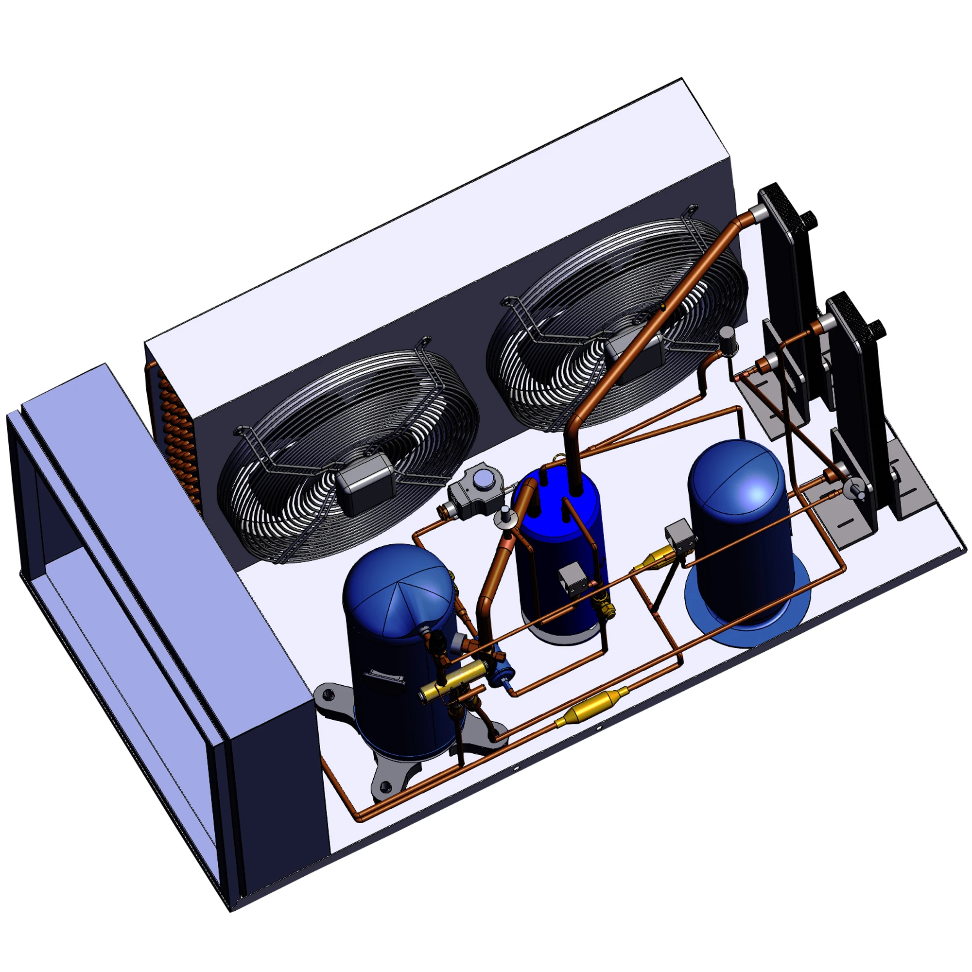 6HP air cooled water chiller can select different refrigerant by its application, different ambient temperature and latitude