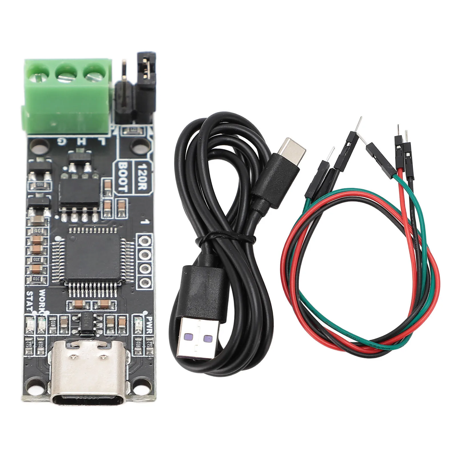 Módulo Adaptador USB para CAN CANable 2.0 – Interface PCAN USB para Análise de Barramento CAN, Diagnóstico Automotivo OBD2, Controle Industrial, Arduino