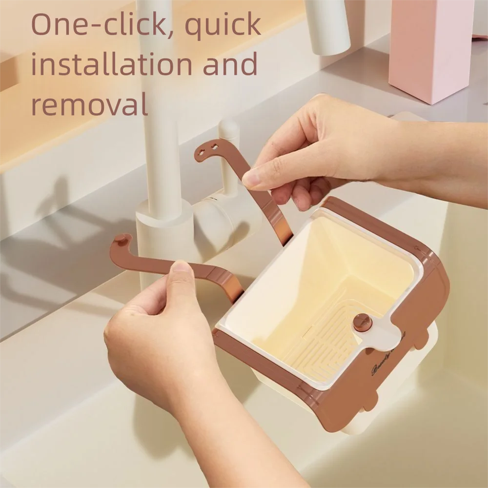 

Подвесная корзина-сето для раковины 2 в 1, съемная открывающаяся нижняя крышка, кран, подвесной фильтр-мешок, многофункциональный креативный